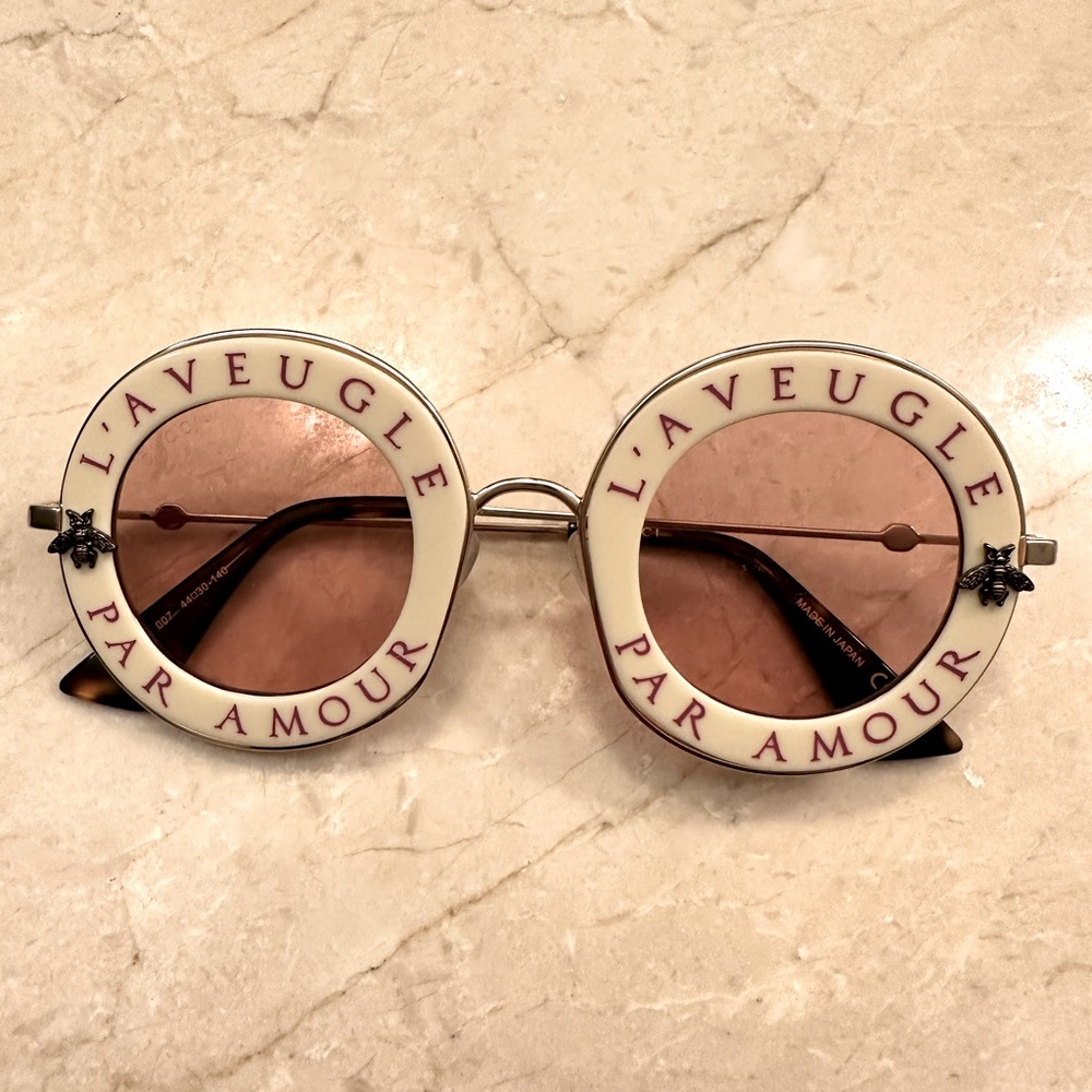 GUCCI L’AVEUGLE PAR AMOUR STATEMENT SUNGLASSES